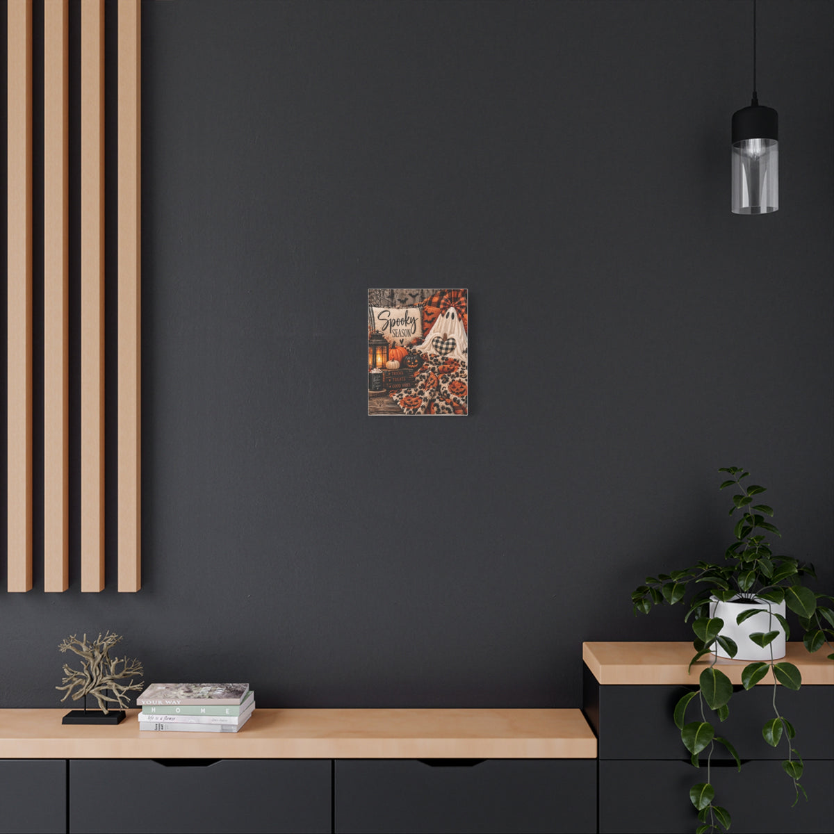 Spooky Season Halloween Canvas Wall Art (Matte Stretched)
