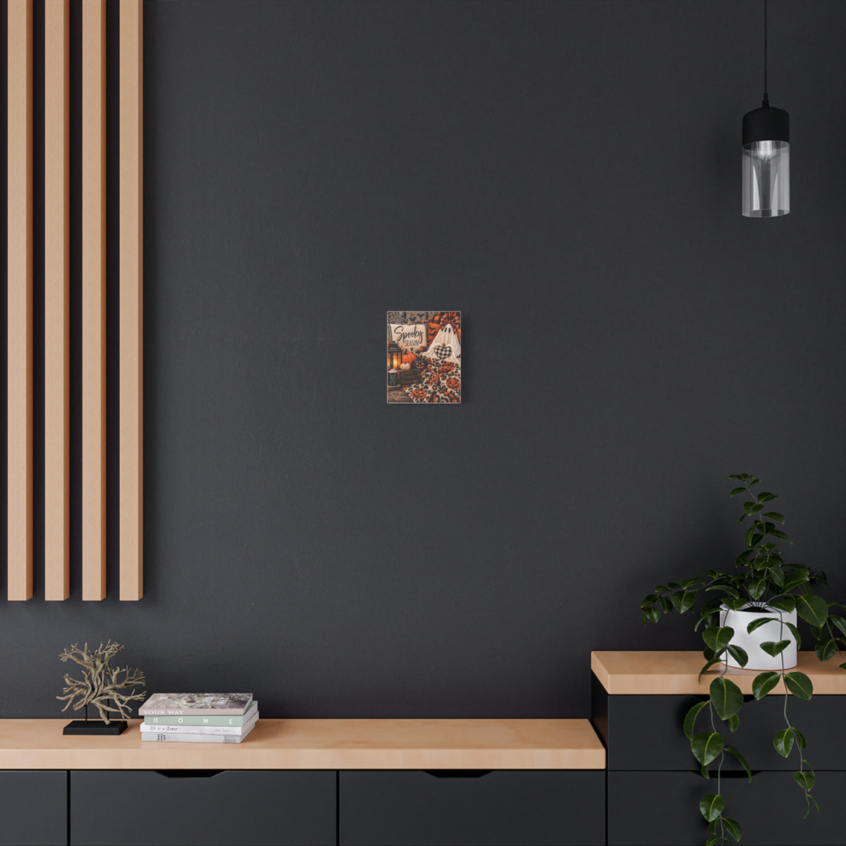 Spooky Season Halloween Canvas Wall Art (Matte Stretched)