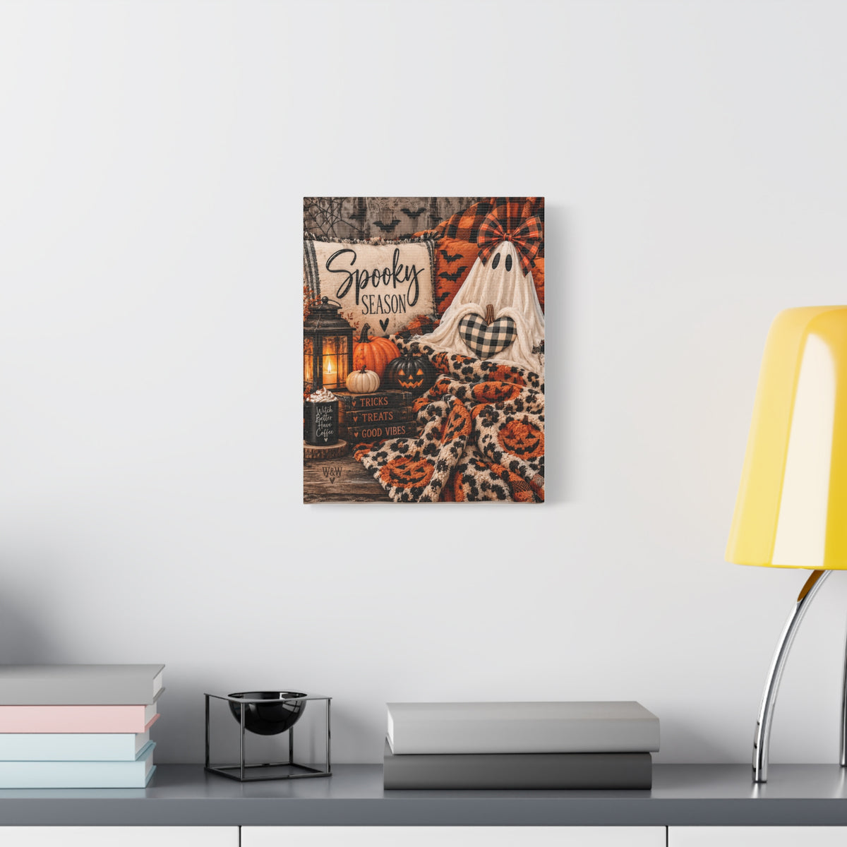 Spooky Season Halloween Canvas Wall Art (Matte Stretched)