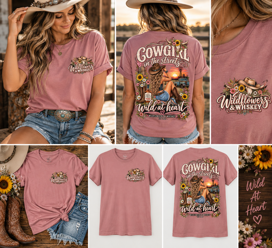 Cowgirl in the Streets, Wild at Heart T‑Shirt
