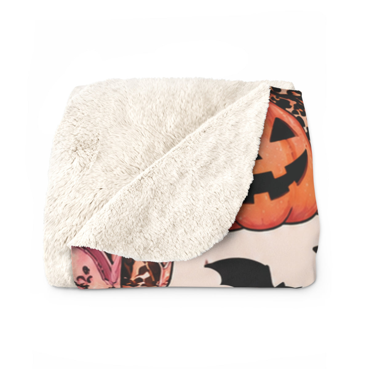 🎃 Spooky Sweet Halloween Sherpa Blanket