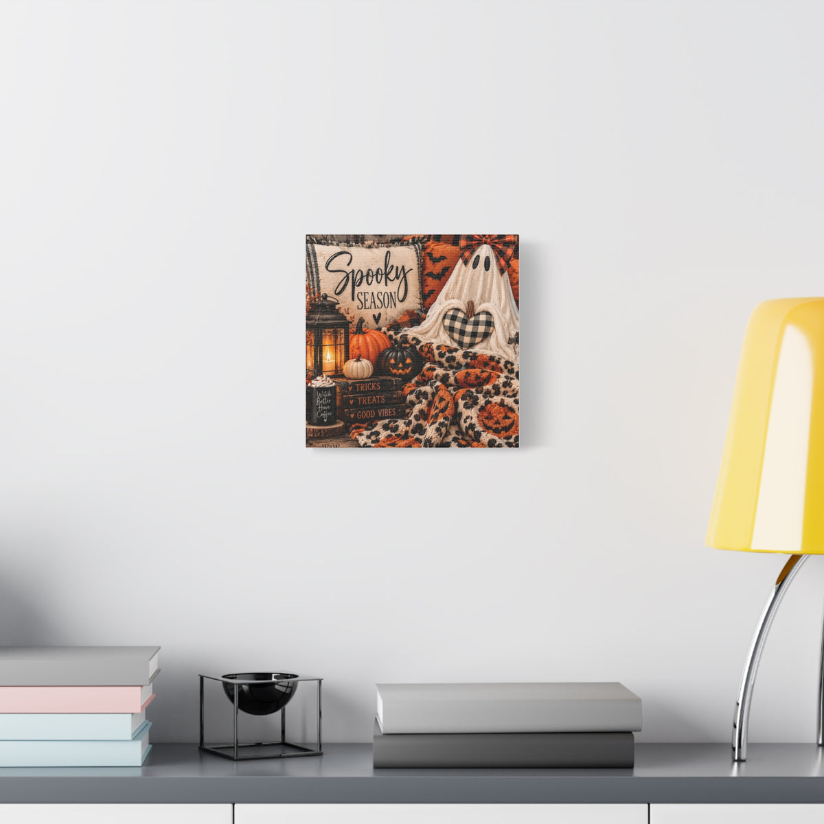 Spooky Season Halloween Canvas Wall Art (Matte Stretched)