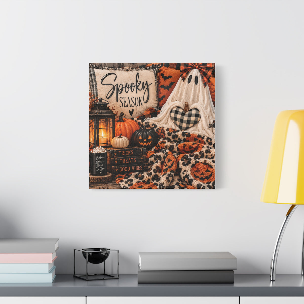 Spooky Season Halloween Canvas Wall Art (Matte Stretched)