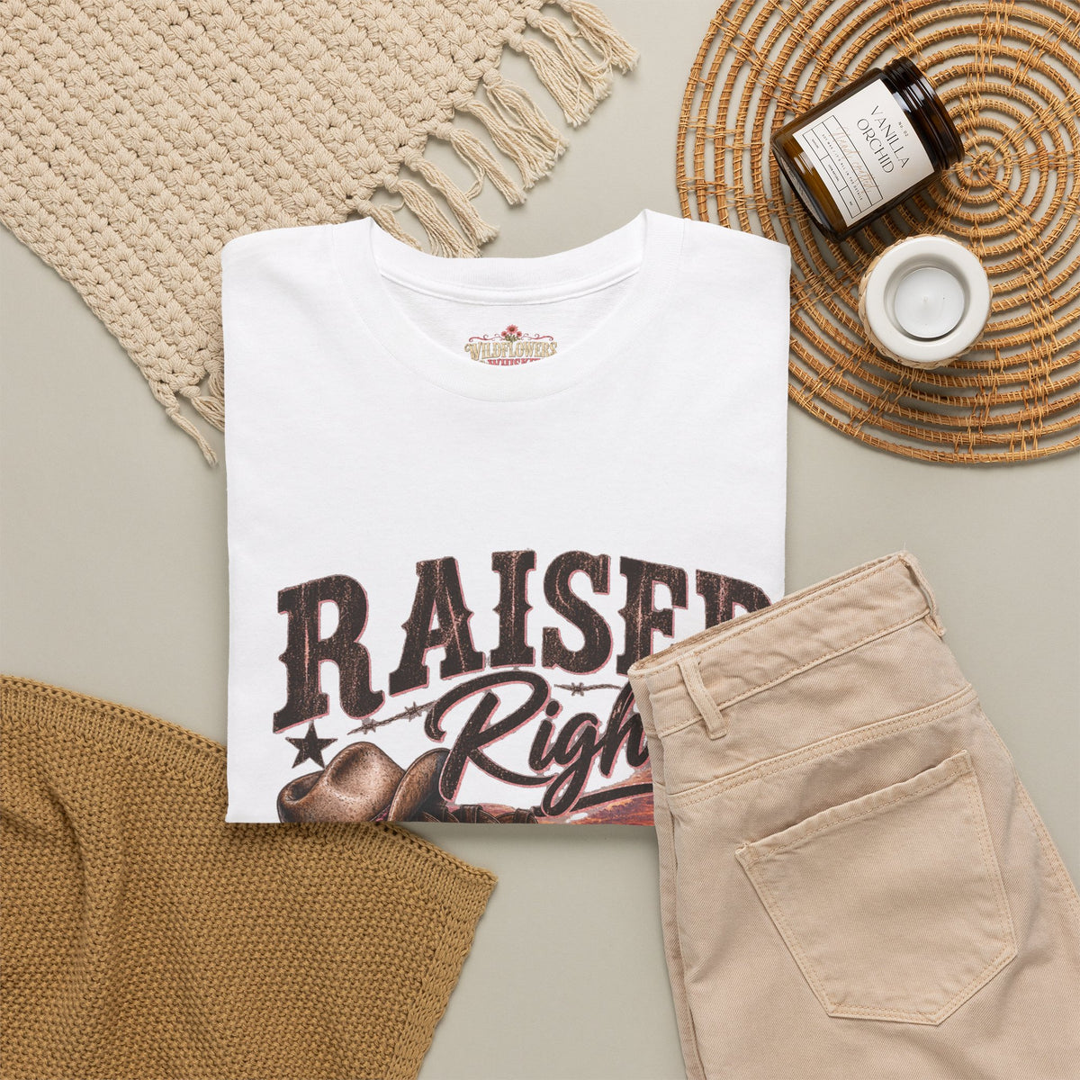 Raised Right Rebel Anyway T-Shirt — Western Cowboy Cowgirl Graphic Tee