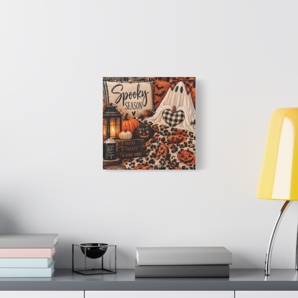 Spooky Season Halloween Canvas Wall Art (Matte Stretched)