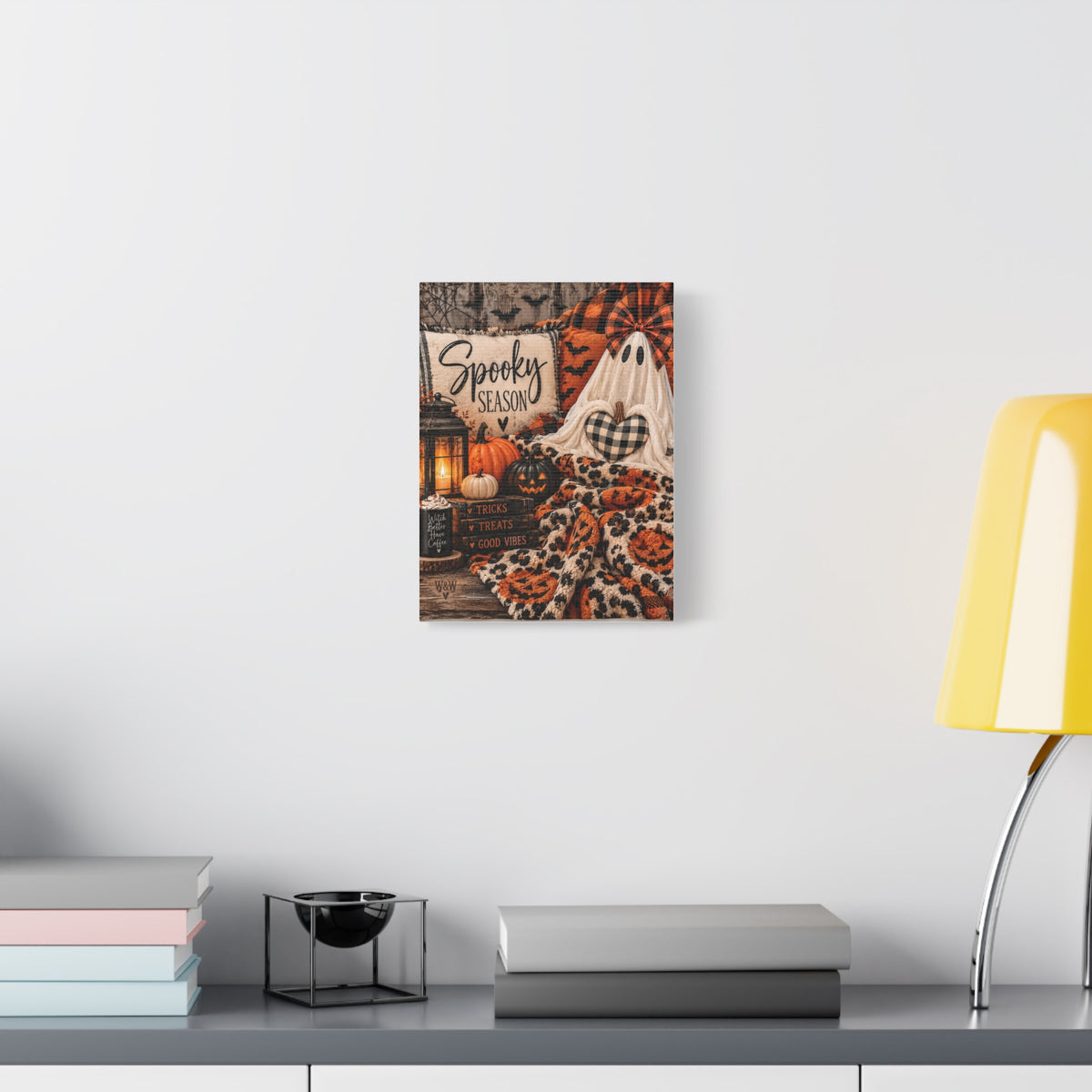 Spooky Season Halloween Canvas Wall Art (Matte Stretched)