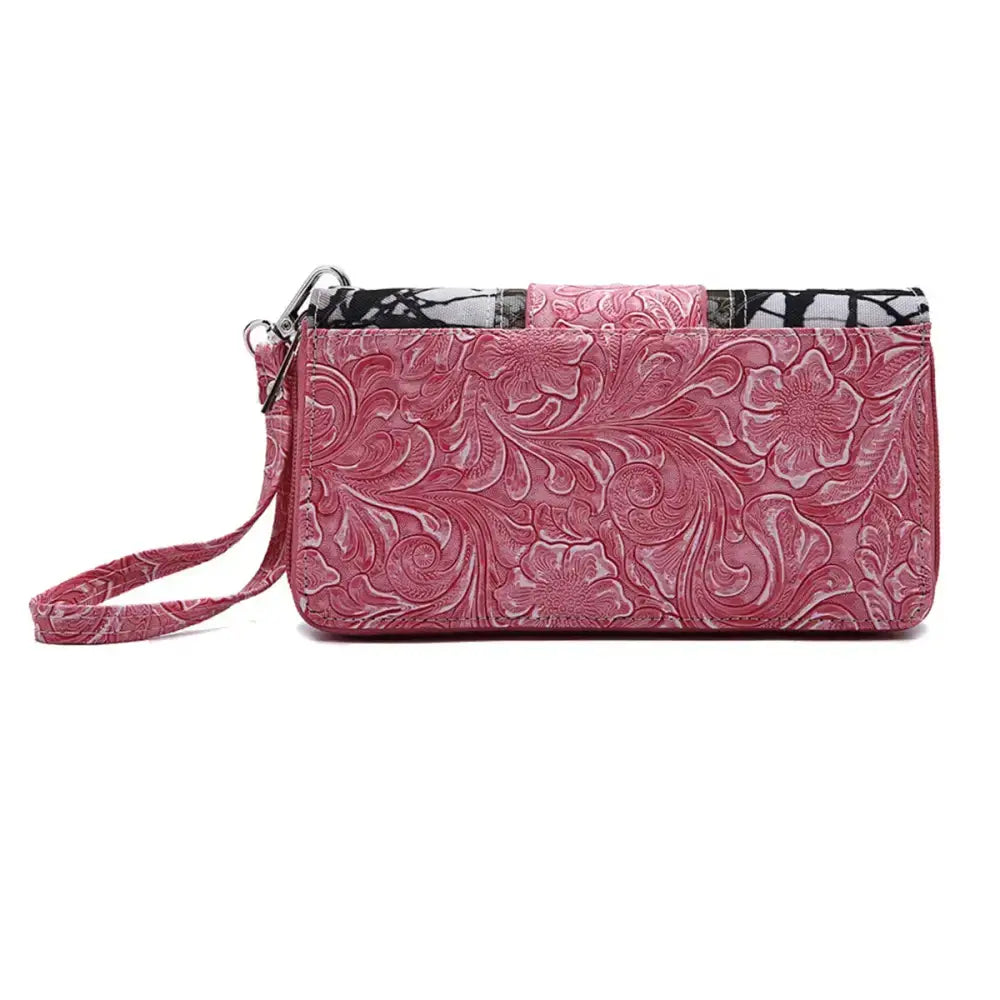Camouflage Buckle Purse and Matching Wallet Set, Western Handbags