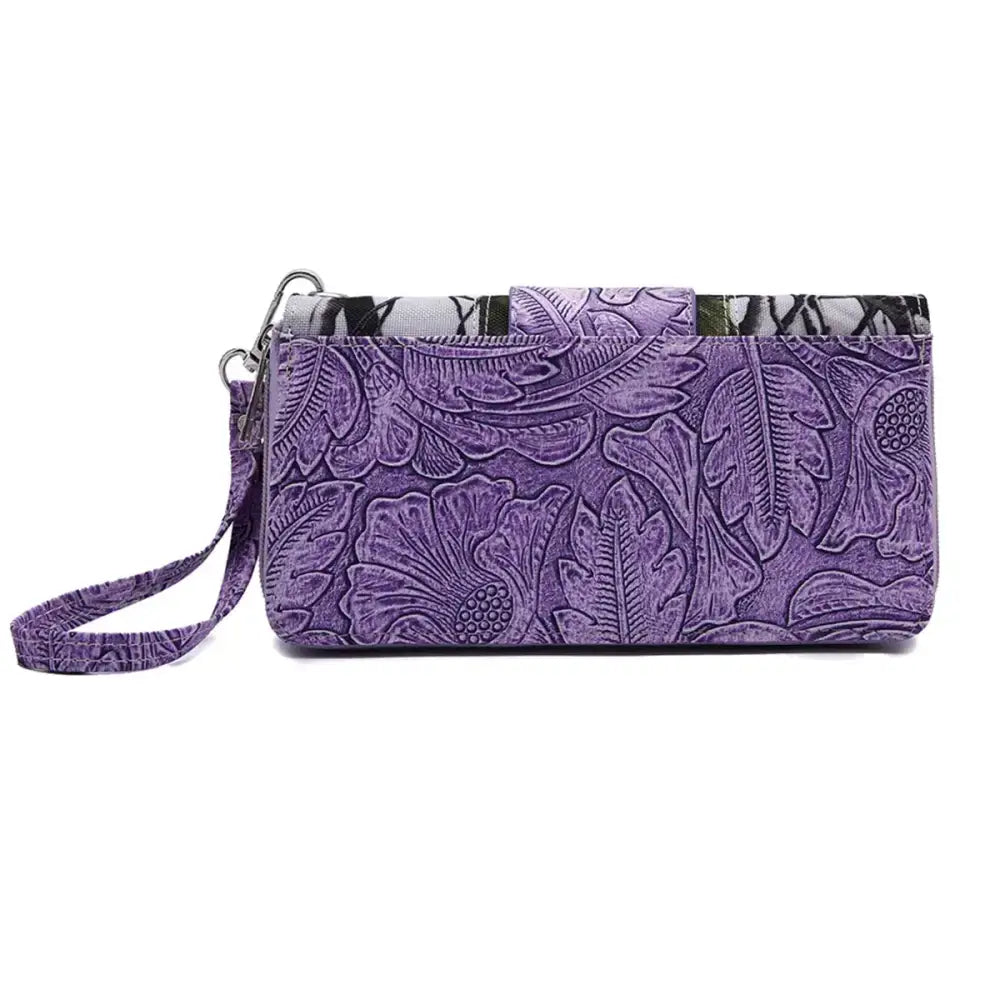 Camouflage Buckle Purse and Matching Wallet Set, Western Handbags