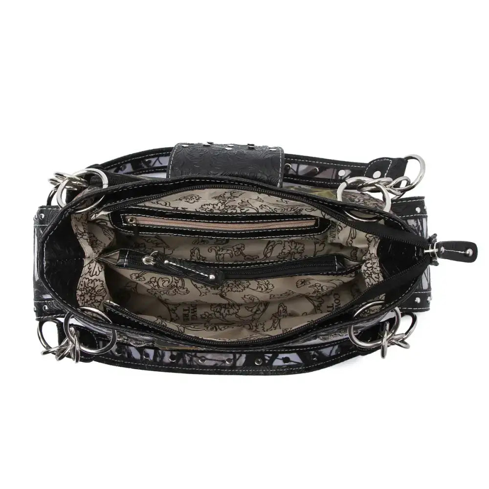 Camouflage Buckle Purse and Matching Wallet Set, Western Handbags