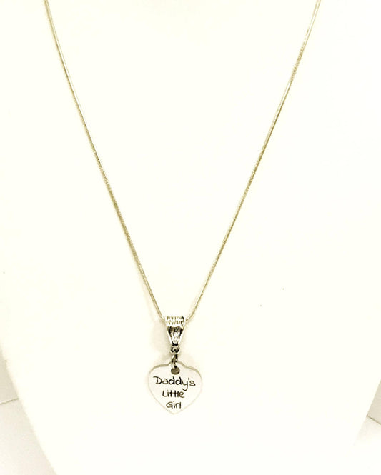 Daddy's Little Girl Necklace, Daughter Jewelry Gift, Remembering Dad, Dad Memorial, Gift For Daughter, Gift For Her, Daddy's Girl Gifts