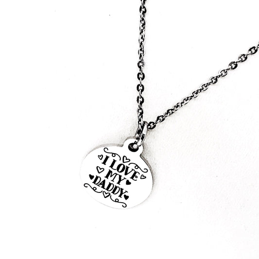 Daughter Gift, I Love My Daddy Necklace, Daddy’s Girl Necklace, Dad Memorial, Remembering My Dad, Loss Of Dad